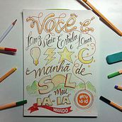 Você é Luz.... Lettering, H, and Lettering project by Durva Simão - 10.31.2022