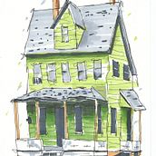 My project for course: Expressive Architectural Sketching with Colored Markers. Sketching, Drawing, Architectural Illustration, Sketchbook & Ink Illustration project by Miki Tokola - 11.01.2022