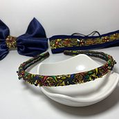 Mi proyecto del curso: Bordado con pedrería: crea accesorios para el pelo. Accessor, Design, Arts, Crafts, Jewelr, Design, Fashion Design, Embroider, DIY, and Textile Design project by Massiel Vitoviz - 11.01.2022