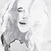My project for course: Mindful Painting with India Ink. Traditional illustration, Fine Arts, Painting, Pencil Drawing, Portrait Drawing, Artistic Drawing & Ink Illustration project by Tom Itterbeek - 10.01.2022