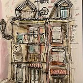 My project for course: Expressive Architectural Sketching with Colored Markers. Sketching, Drawing, Architectural Illustration, Sketchbook & Ink Illustration project by dominika_kloda - 11.01.2022