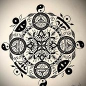 Mon projet du cours : L'art de dessiner des mandalas : créez des motifs géométriques. Drawing & Ink Illustration project by mpc_mady - 11.01.2022