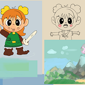 Mi proyecto del curso: El viaje de Lulu. Traditional illustration, Character Design, Digital Illustration, Children's Illustration, and Editorial Illustration project by David German Dukardt Manzone - 11.01.2022