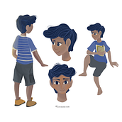 Tonada de Luna Llena. Personaje y animación. Character Design, and Traditional illustration project by Liecenys Gómez Vera - 10.08.2022