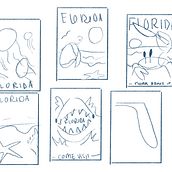Florida Anti-Travel Poster. Traditional illustration, and Digital Illustration project by Eighty Pandeaux - 11.01.2022