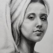 Mi proyecto del curso: Retrato realista con lápiz de grafito. Fine Arts, Sketching, Pencil Drawing, Drawing, Portrait Drawing, Realistic Drawing, Artistic Drawing, and Figure Drawing project by Sarah de Carvalho - 11.02.2022