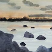 My project for course: Atmospheric Landscapes in Watercolor . Un progetto di Belle arti, Pittura e Pittura ad acquerello di mieramos - 01.11.2022