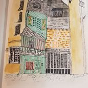 Rysunek architektoniczny: kolor i artystyczna ekspresja Albert Kiefer. Watercolor Painting, Creativit, Drawing, Architectural Illustration, Pencil Drawing, and Artistic Drawing project by Magdalena Wawrynowicz - 11.02.2022