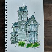 Mi proyecto del curso: Dibujo arquitectónico expresivo con marcadores de colores. Sketching, Drawing, Architectural Illustration, Sketchbook & Ink Illustration project by Alba Basacoma - 11.02.2022