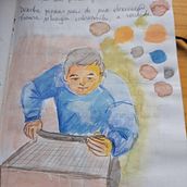 Meu projeto do curso: Criação de personagens a partir de desenhos de observação. Een project van Traditionele illustratie, Ontwerp van personages,  Tekening y Sketchbook van emi_imasato - 02.11.2022