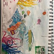 Meu projeto do curso: A arte de desenhar: transforme seus rabiscos em arte . % salhomao tarafından hazırlanan Geleneksel illüstras, on, Kalem Çizimi, Çizim, Ve Eskiz defteri projesi - 10.17.2022