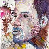Mijn project van de cursus: Experimentele portretten met inkt, thee en alcohol. Fine Arts, Painting, Drawing & Ink Illustration project by Alfred Scholten - 07.15.2022