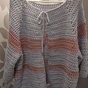 Mi proyecto del curso:  Top-down: prendas a crochet de una sola pieza. Fashion Design, Fiber Arts, DIY, Crochet, and Textile Design project by Merche Gonzalez Vazquez - 11.02.2022