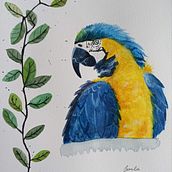 My project for course: Artistic Watercolor Techniques for Illustrating Birds . % Camila Moreira tarafından hazırlanan Geleneksel illüstras, on, Sulubo, a Resim, Gerçekçi Çizim, Doğalcı İllüstras, Ve on projesi - 11.03.2022