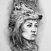 Mein Abschlussprojekt für den Kurs: Digitales Tattoo Design und Illustration mit Procreate. Traditional illustration, Graphic Design, Digital Illustration, Tattoo Design, and Digital Drawing project by Christoph Schönberner - 11.03.2022