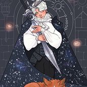 The Starry Prince Sleeps: My project for 'Manga Illustration with Procreate'. Un progetto di Illustrazione tradizionale, Character design, Fumetto, Illustrazione digitale, Disegno digitale e Manga di bunnyie - 03.11.2022