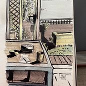 Desde mi casa. Traditional illustration project by Fernando Abeijón Martínez - 11.04.2022