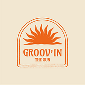 Logo Groov'in the sun Ein Projekt aus dem Bereich Grafikdesign von Mandrine Kempa - 04.11.2022