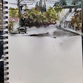 First sketch book item. Un proyecto de Pintura de Ramohed Mutt - 24.10.2022