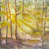 Mon projet du cours : Paysages oniriques à l'aquarelle : capturez la lumière. Een project van Schilderij y Aquarelschilderen van sophia_12 - 04.11.2022