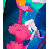 My project for course: Atmospheric Scenes in Procreate: Paint with Color and Light / Pink Banana (Musa velutina) . Traditional illustration, and Digital Illustration project by Kory Diza - 11.05.2022