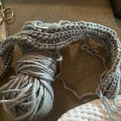 Mi proyecto del curso: Crochet: crea prendas con una sola aguja. Fashion Design, Fiber Arts, DIY, Crochet, and Textile Design project by ISABEL PRADOS - 11.05.2022