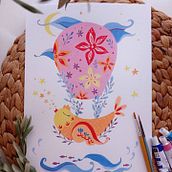 My project for course: Painting with Gouache: Create Poetic Illustrations. Traditional illustration, Fine Arts, Painting, and Gouache Painting project by Ekaterina Erdogan - 11.05.2022