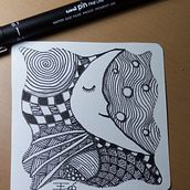 Desenho ZenTangle. Drawing project by emanuellelena - 11.05.2022