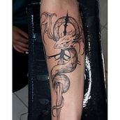 Mi proyecto del curso: Técnicas de tatuaje blackwork con línea fina.. Tattoo Design project by nahuel luna - 11.04.2022