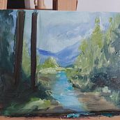 My project for course: Landscape Oil Painting with Plein-air Techniques. Fine Arts, Painting, and Oil Painting project by Michael Thompson - 11.04.2022