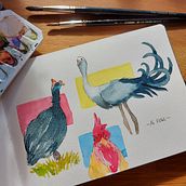 Inktober 2022. Traditional illustration project by Beate Wasmuth - 11.06.2022