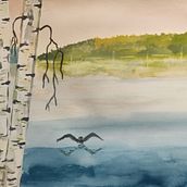 Mój projekt z kursu: Klimatyczne pejzaże wykonane akwarelą. Fine Arts, Painting, and Watercolor Painting project by Joanna Urbaniak-Dudka - 11.06.2022