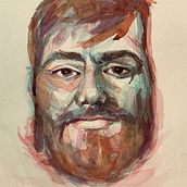 Mój projekt z kursu: Portret artystyczny akwarelami. Fine Arts, Painting, Watercolor Painting, and Portrait Drawing project by Hanna Gawlas - 11.06.2022
