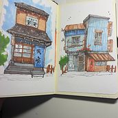 My project for course: Expressive Architectural Sketching with Colored Markers. Sketching, Drawing, Architectural Illustration, Sketchbook & Ink Illustration project by mhall33300 - 11.04.2022