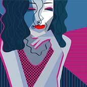 Meu projeto do curso: Ilustração digital com formas geométricas para principiantes. Un progetto di Illustrazione tradizionale, Illustrazione vettoriale e Illustrazione digitale di Danii Gomes - 07.11.2022