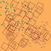 Creative Coding: Making Visuals with JavaScript: THE BEGUILING BEAUTY OF ENDLESS MOTION. Pintura digital, Desenho digital, JavaScript, Animação, e Cinema, Vídeo e TV projeto de Darrin Nightingale - 07.11.2022