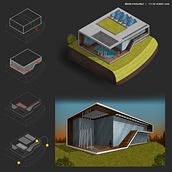 My project for course: Artistic Architectural Sketching with Procreate. Architecture, Sketching, Digital Illustration, Digital Architecture, and Architectural Illustration project by Diana Enriquez Cuevas - 11.07.2022