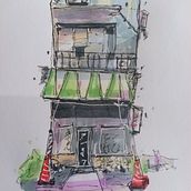 My project for course: Expressive Architectural Sketching with Colored Markers. Un proyecto de Bocetado, Dibujo, Ilustración arquitectónica, Sketchbook e Ilustración con tinta de Lawrence Symons - 07.11.2022