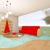 Mi proyecto del curso: Diseño de muebles y objetos para principiantes - oficinas domestika. Furniture Design, Making, Industrial Design, and Retail Design project by Cyntia Yovana ZS - 11.05.2022