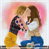 Do Revenge - Eleanor & Gabi . Traditional illustration, Digital Illustration, Digital Drawing, and Digital Painting project by Paula de Tierra - 11.08.2022