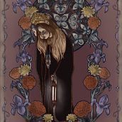 My project for course: Illustrated Portraits in Art Nouveau Style. Traditional illustration, Fine Arts, Digital Illustration, Portrait Drawing, Artistic Drawing, Digital Drawing, and Digital Painting project by Virginia Murphy - 11.07.2022