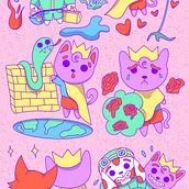 Mi proyecto del curso: Ilustración de una historia con estilo kawaii. Traditional illustration, Character Design, Digital Illustration, and Manga project by sofisoledad - 11.08.2022