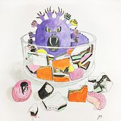 Mijn project van de cursus: Ontwerp expressieve karakters met aquarel en kroontjespen. Un progetto di Illustrazione tradizionale, Character design, Pittura, Bozzetti, Disegno, Pittura ad acquerello, Stor, telling, Disegno artistico, Illustrazione infantile e Narrativa di margot_19 - 08.11.2022