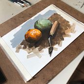 Meu projeto do curso: Pintura a óleo a partir do zero. Fine Arts, Painting, and Oil Painting project by Marcos Vinícius Moraes - 11.08.2022