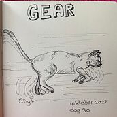 Inktober 2022 gear. Projekt z dziedziny Trad, c i jna ilustracja użytkownika Elly Lagcher - 08.11.2022