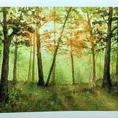 My project for course: Dreamy Watercolor Landscapes: Paint with Light. Projekt z dziedziny  Malarstwo i Malowanie akwarelą użytkownika Marlies Manning - 05.11.2022