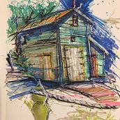 Mi proyecto del curso: Dibujo arquitectónico expresivo con marcadores de colores. Sketching, Drawing, Architectural Illustration, Sketchbook, Ink Illustration, Traditional illustration, and Architecture project by matidk00 - 11.07.2022