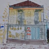 My project for course: Expressive Architectural Sketching with Colored Markers. Projekt z dziedziny Sketching,  R, sunek,  R, sunek architektoniczn i Sketchbook użytkownika abdulmalikkhadafi_1 - 09.11.2022