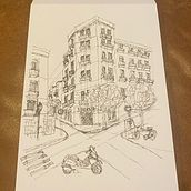 My project for course: Architectural Sketching for Urban Illustrations. Design, Traditional illustration, Sketching, Architectural Illustration, and Sketchbook project by Fabio Dionigi - 11.09.2022