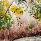 My project for course: Dreamy Watercolor Landscapes: Paint with Light. Un proyecto de Pintura y Pintura a la acuarela de Barbara Insalaco - 09.11.2022